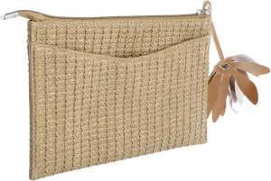Homoyoyo Straw Woven Beach Bag for Ladies Handmade Straw Handbag for Summer for Parties