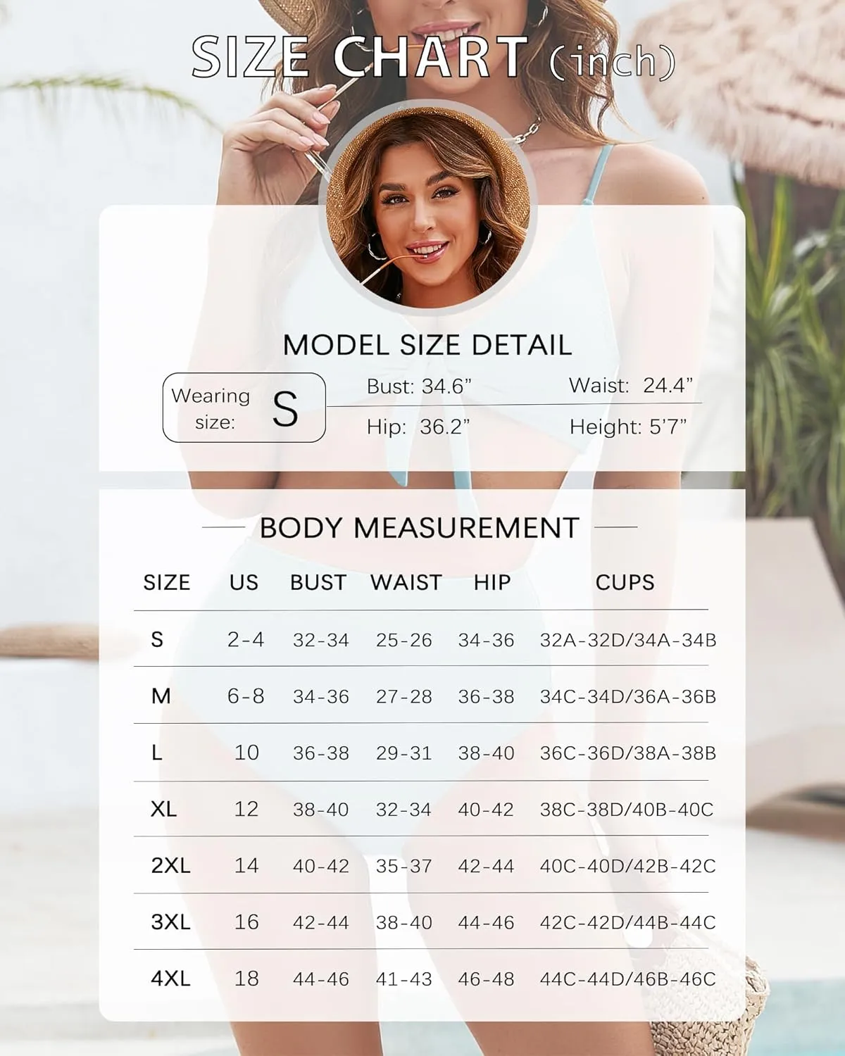 Honlyps High Waisted Bikini Sets for Women Tummy Control 2 Piece Swimsuit Cheeky Coverage Bathing Suit Tie Knot Swim Suit