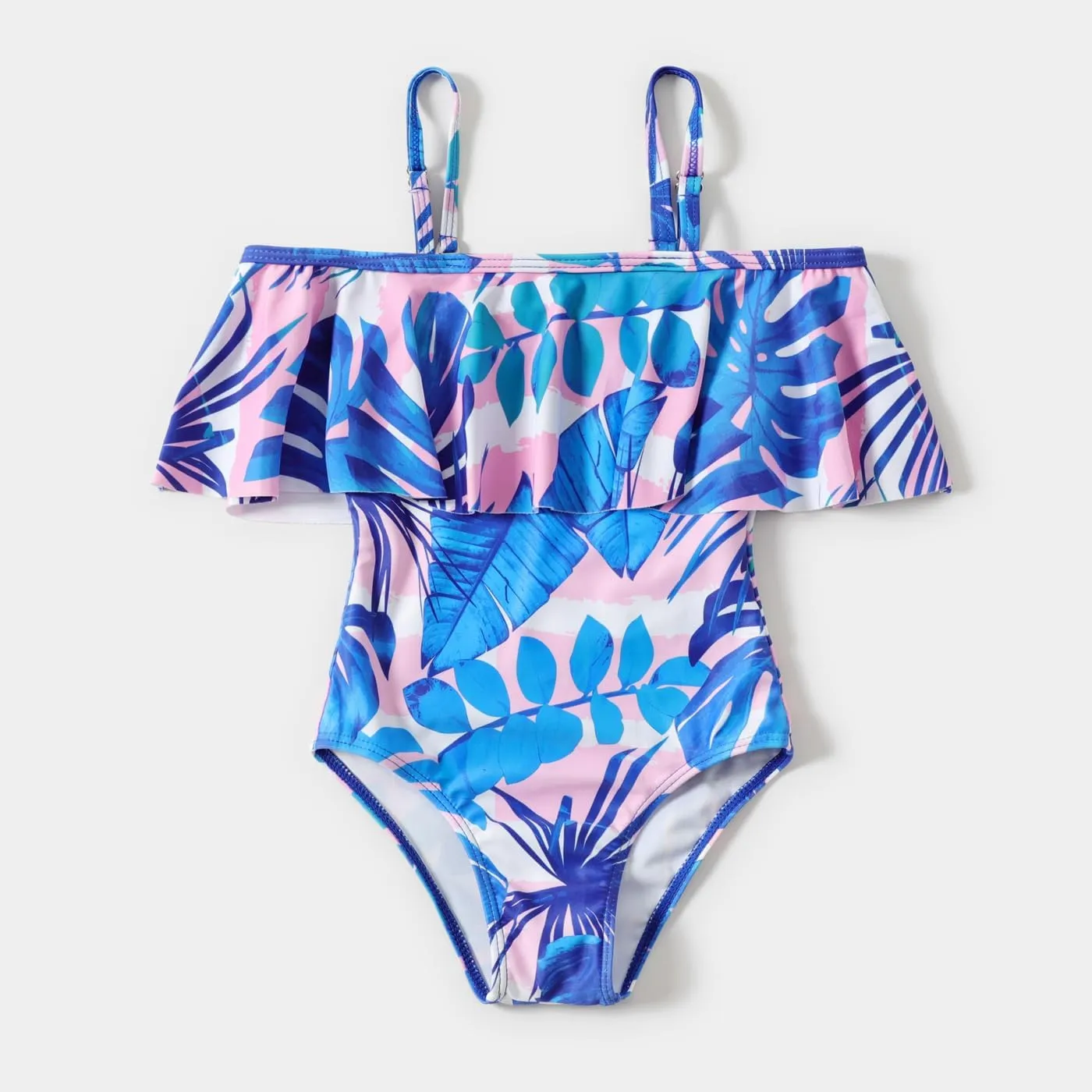 IFFEI Mommy and Me Swimsuits One Piece Monokini Bathing Suits Pattern Printed Family Matching Swimwear