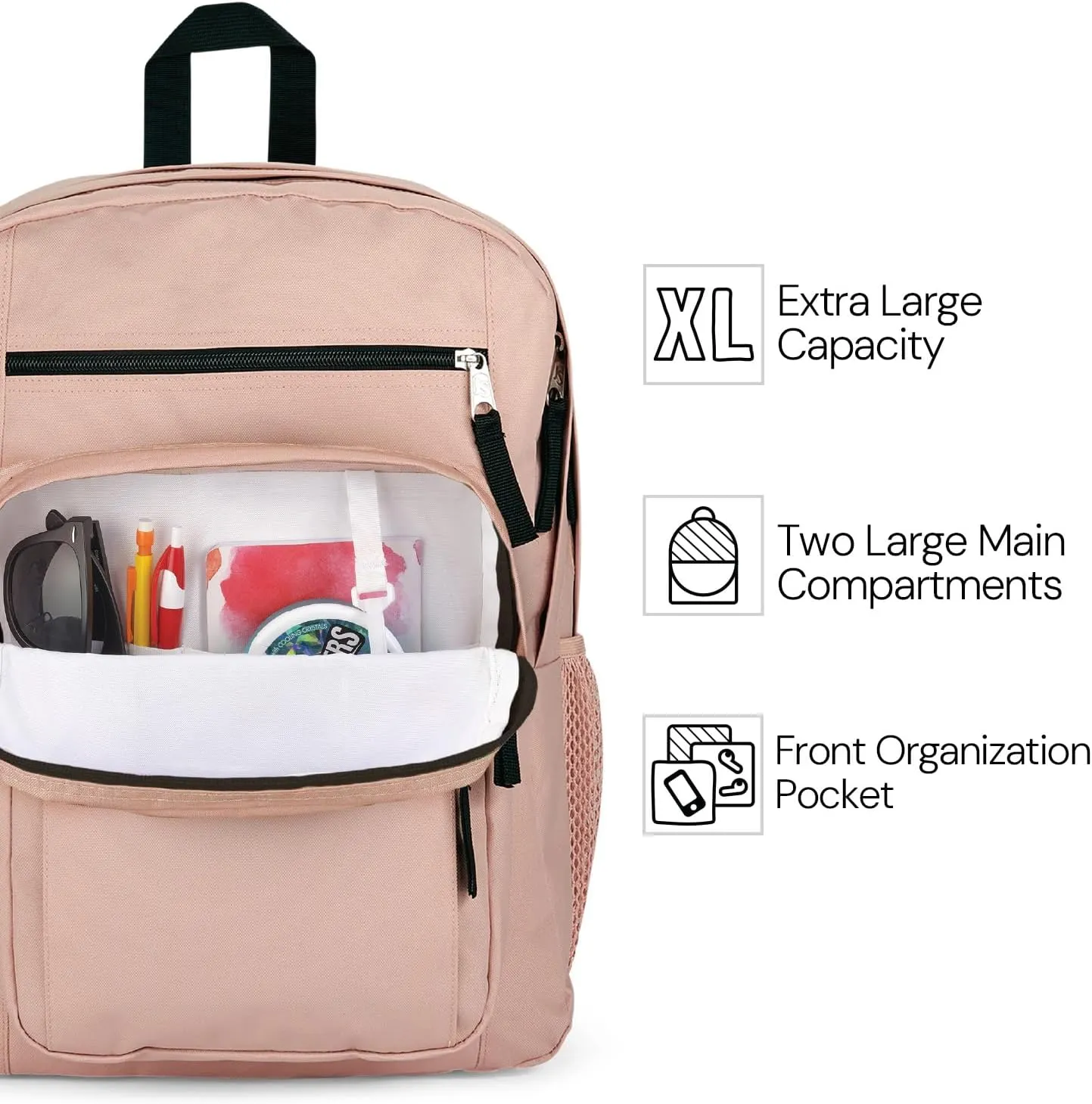JanSport Laptop Backpack - Computer Bag with 2 Compartments, Ergonomic Shoulder Straps, 15 Laptop Sleeve, Haul Handle - Event Horizon