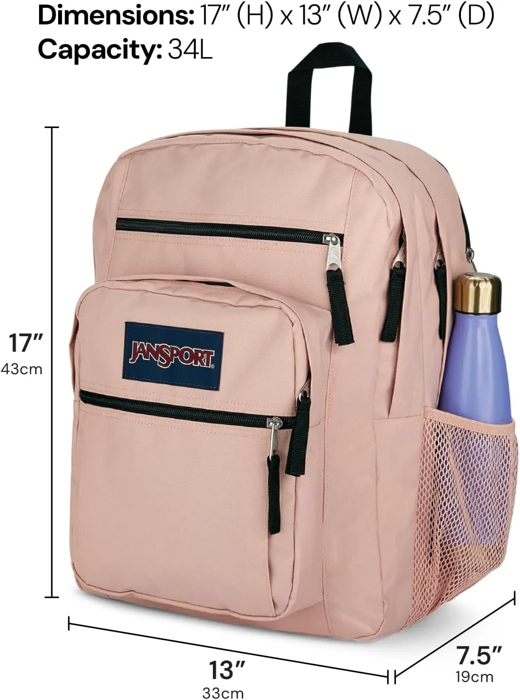 JanSport Laptop Backpack - Computer Bag with 2 Compartments, Ergonomic Shoulder Straps, 15 Laptop Sleeve, Haul Handle - Event Horizon