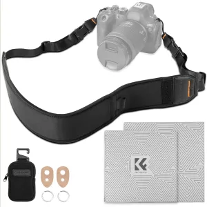 K&F Concept Lens Protective Wrap, Soft Neoprene Camera Neck Strap for Photographers