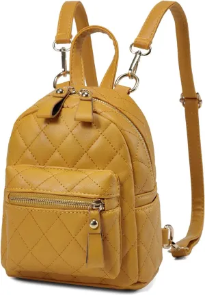 Kasqo Mini Backpack Purse for Women, Small Backpack for Girls, Cute Lightweight PU Leather Purses and Handbags Ladies Teens