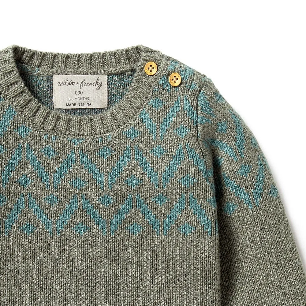 Knitted Fair Isle Jumper