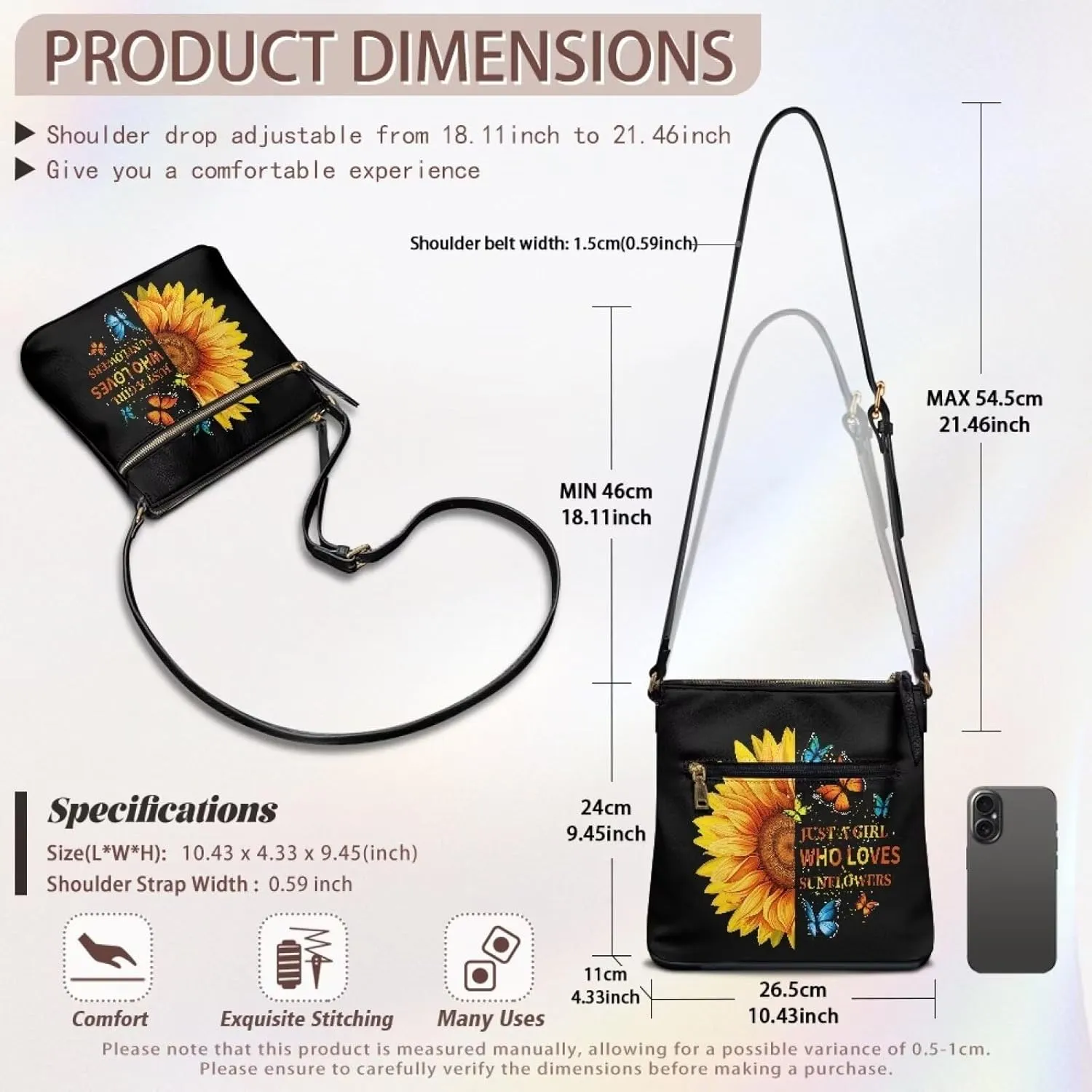 Leather Crossbody Hobo Purses for Women, Ladies Shoulder Bags Handbags Sling Messenger Bag