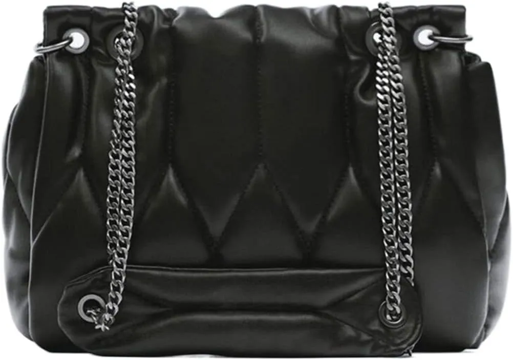 Luxury Designer Bag Ladies Pu Female Leather Chain Messenger Bag Ladies Handbag Bag Bucket Bag
