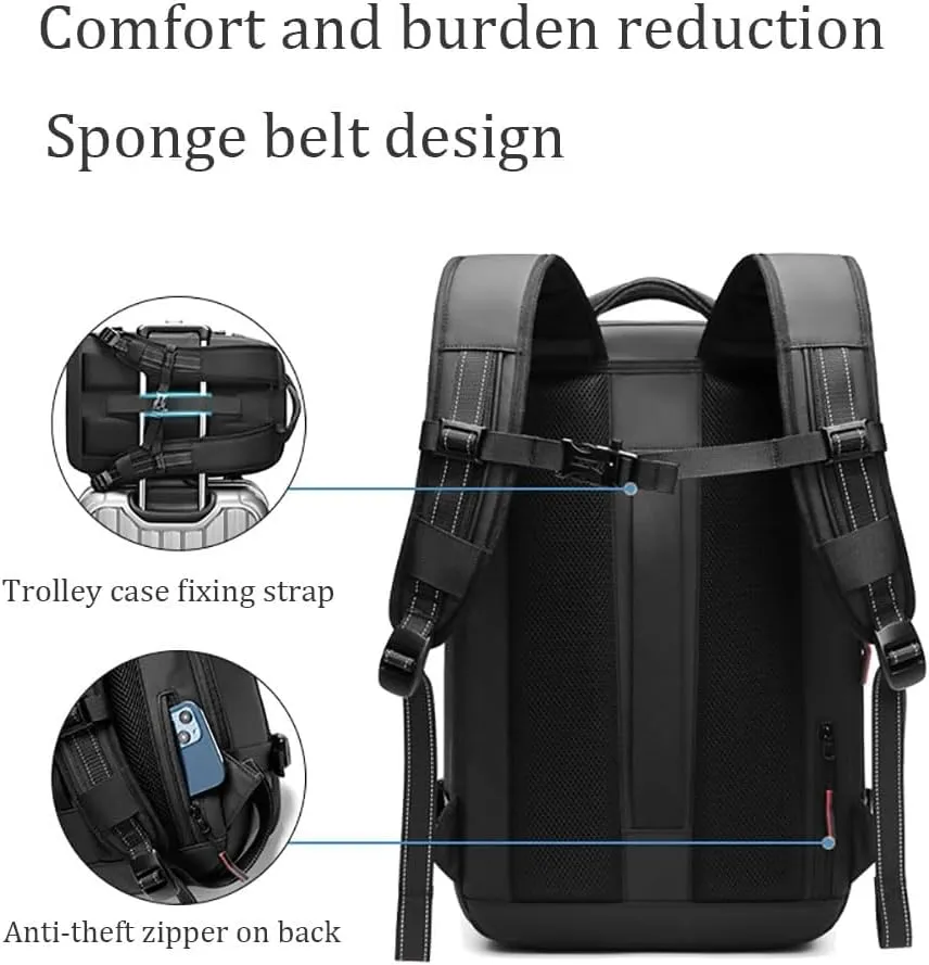 Maklot Airmak Vacuum Backpack with Pump, 2024 New Premium 60L Expandable Waterproof Vacuum Travel Backack (Gray)