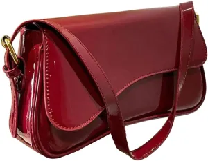 Milumia Women's Pu Leather Flap Square Handbag Y2k Hobo Shoulder Bags Clutch Purse