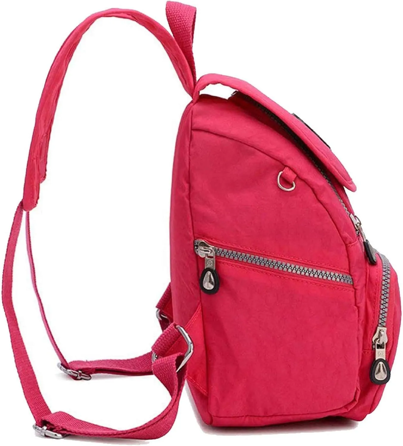 Nylon Mini Casual Waterproof Backpack Shoulderbag Rucksack Travel Bag Daypack Lightweight Small Backpack for Women's