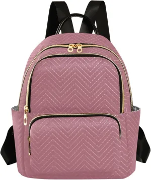 ODAWA Rose Gold Purse Backpack for Women Ladies Shoulder Bags Small Backpack Purse for Women