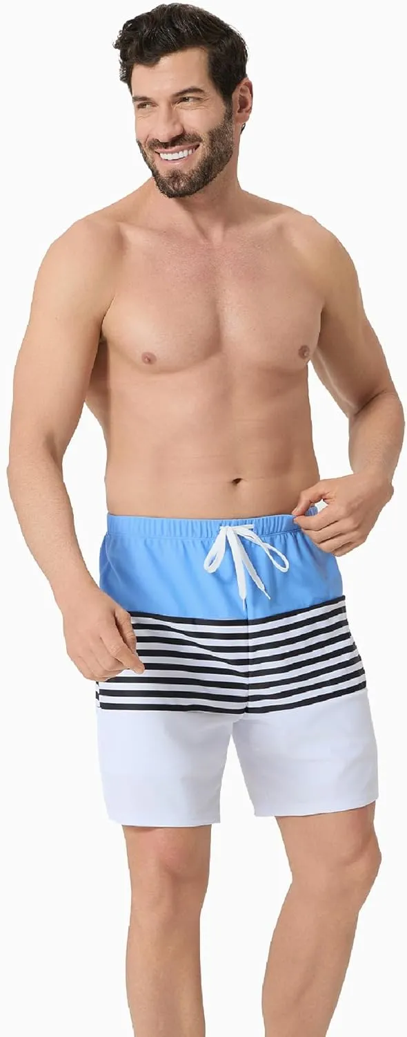 PATPAT Family Matching Swimsuits Mommy and Me One Shoulder Cutout Colorblock Bathing Suits One Piece Swimwear Sets