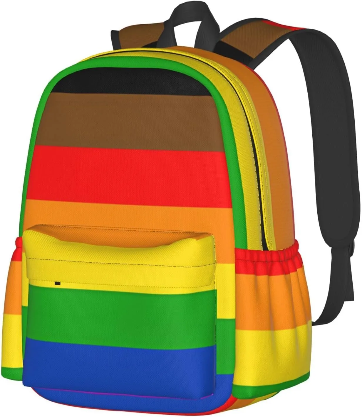 Philadelphia Pride Flag Laptop Backpack Shoulder Bag Laptop Pack Travel Backpacks Commuter Back Pack Casual Daypack Bags With Side Pockets