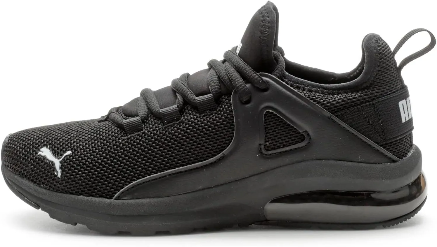 PUMA Unisex-Child Shoes Electron 2.0 Sneaker, Black White, 5.5 US Big Kid