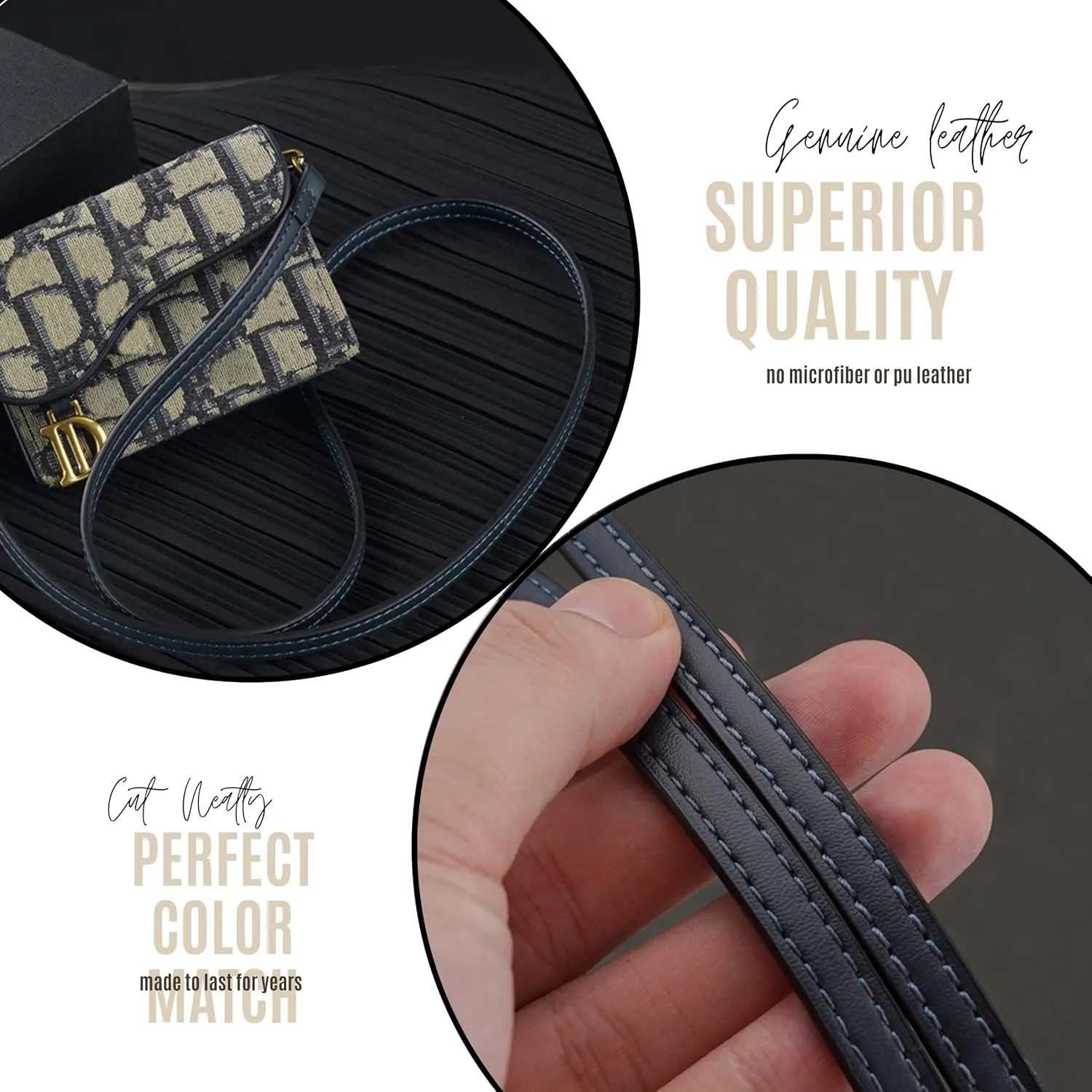 Saddle Wallet Chain Insert, Long Saddle Wallet with Chain, Card Holder Conversion Kit Wallet on Chain, Credit Card Holder Insert Crossbody (90cm Old Gold Metal Chain, Navy)