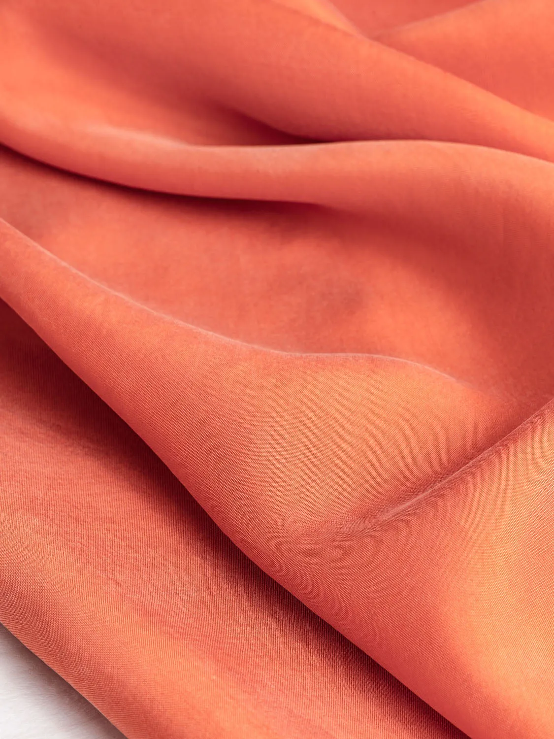Sandwashed Cupro - Papaya - Swatch