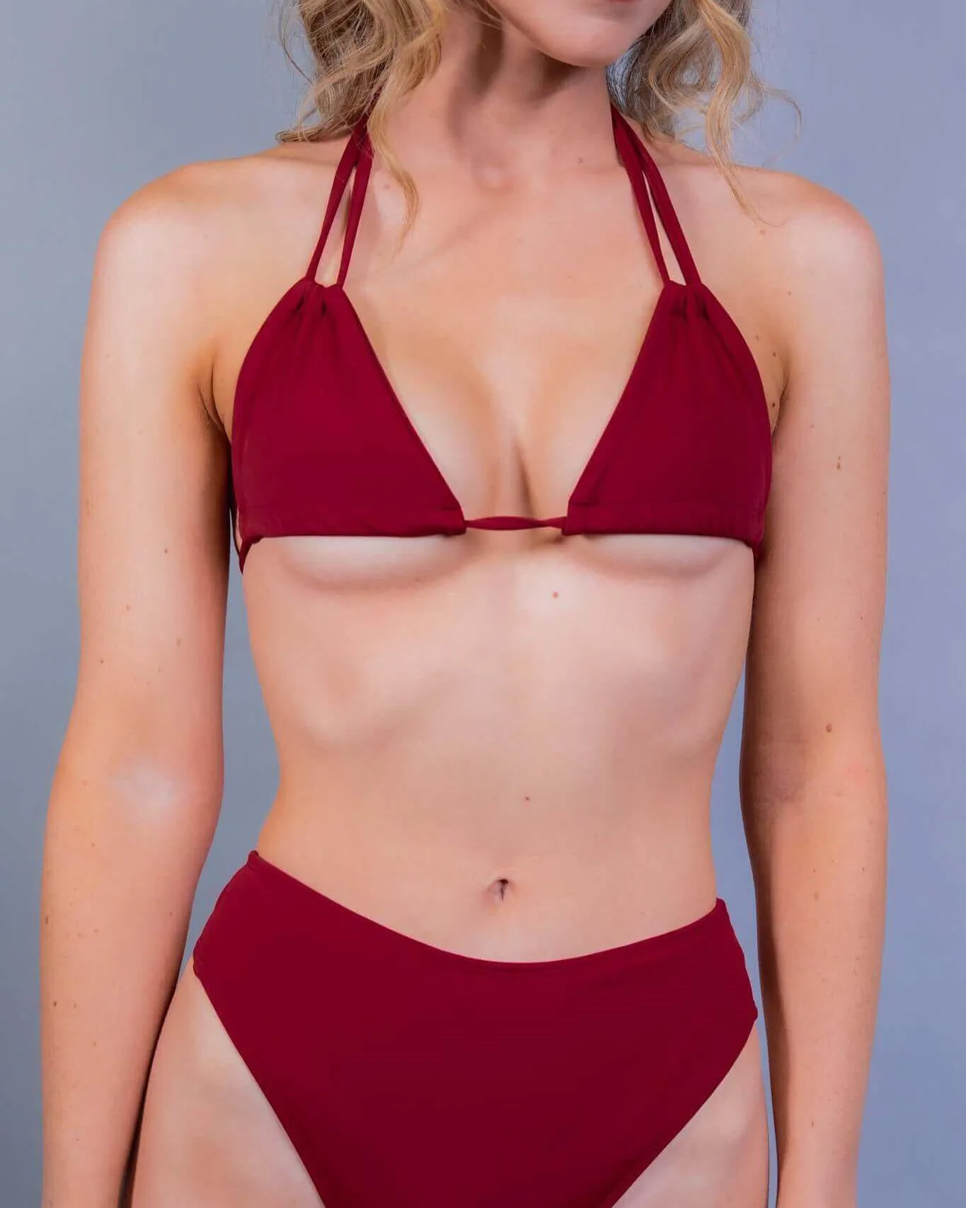 Scarlet Strappy Bikini Top