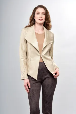 Shawl Collar Vegan Jacket