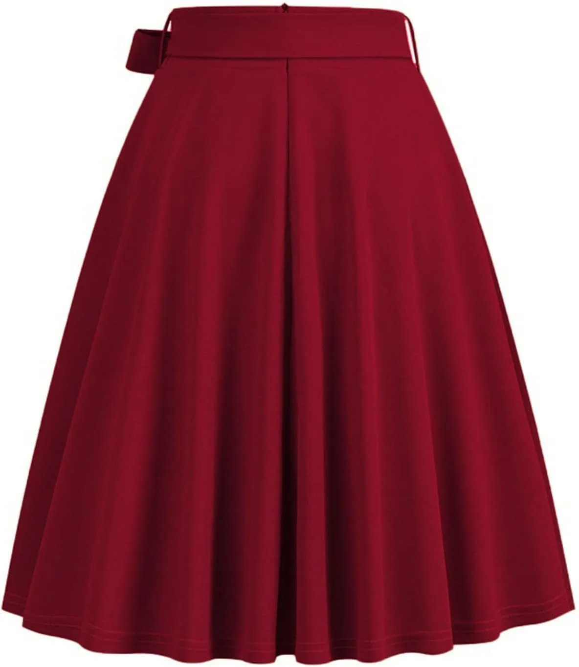 Skirts for Women Knee Length Summer Vacation Comfy Pleated a Line Skirts High Waisted Swing Skater Skirt
