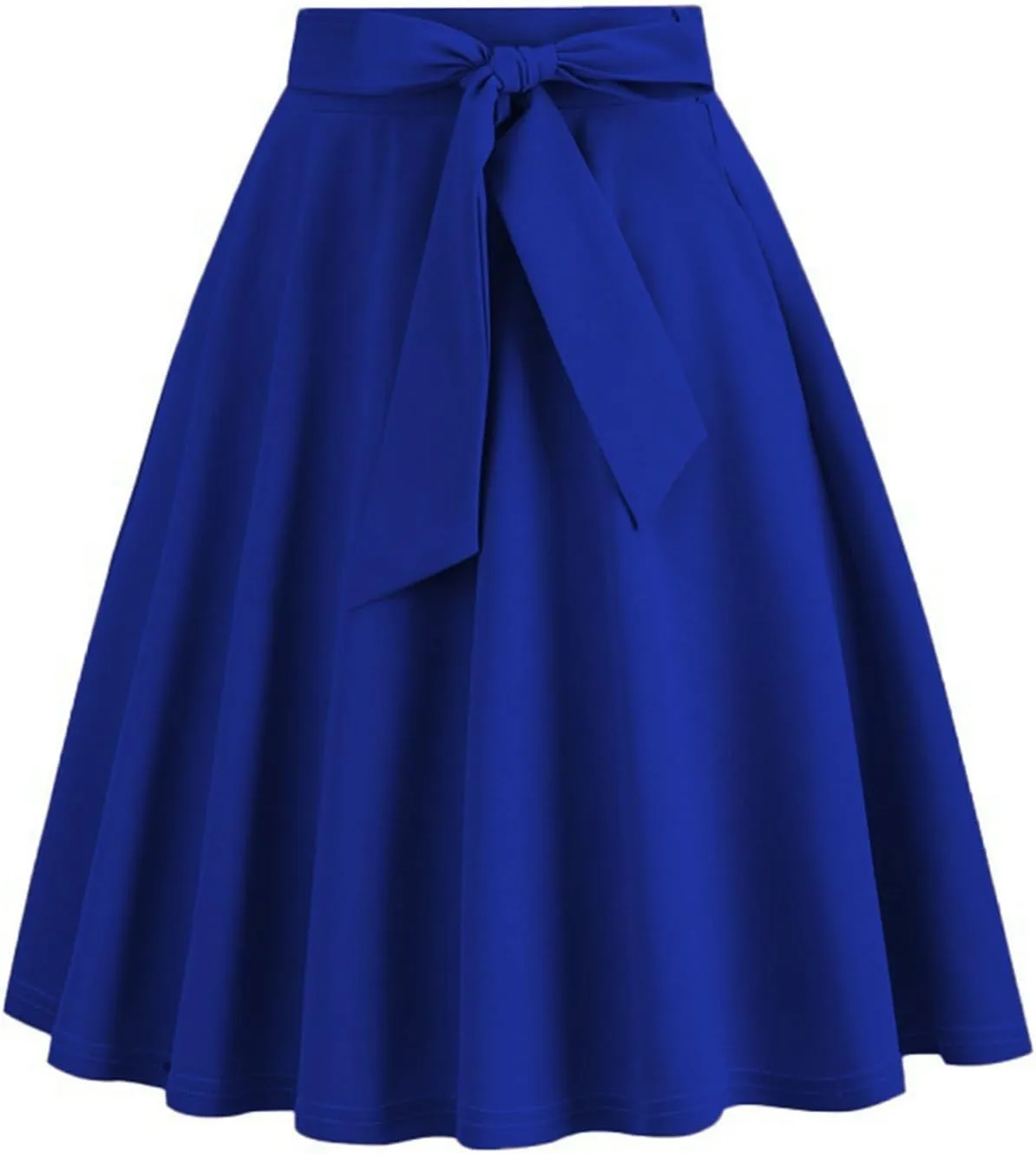 Skirts for Women Knee Length Summer Vacation Comfy Pleated a Line Skirts High Waisted Swing Skater Skirt