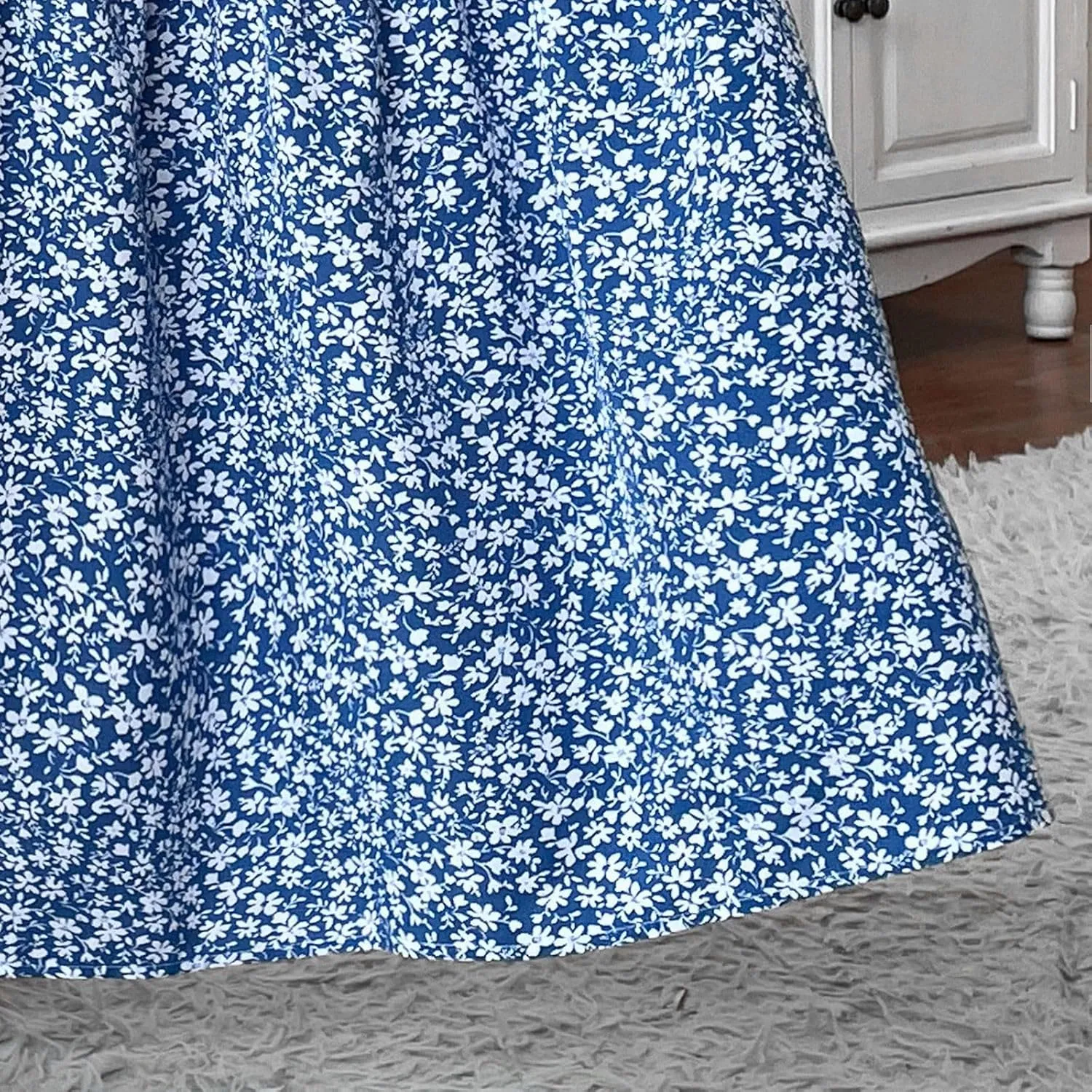 Skirts for Women Summer Comfy High Elastic Waist Maxi Skirt Casual Trendy Flowy Ruffle Printed A Line Boho Cute Skirts