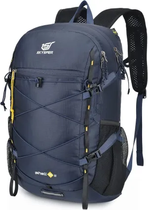 SKYSPER Packable Hiking Backpack 30L Lightweight Daypack Travel Backpacks for Women MenBlue