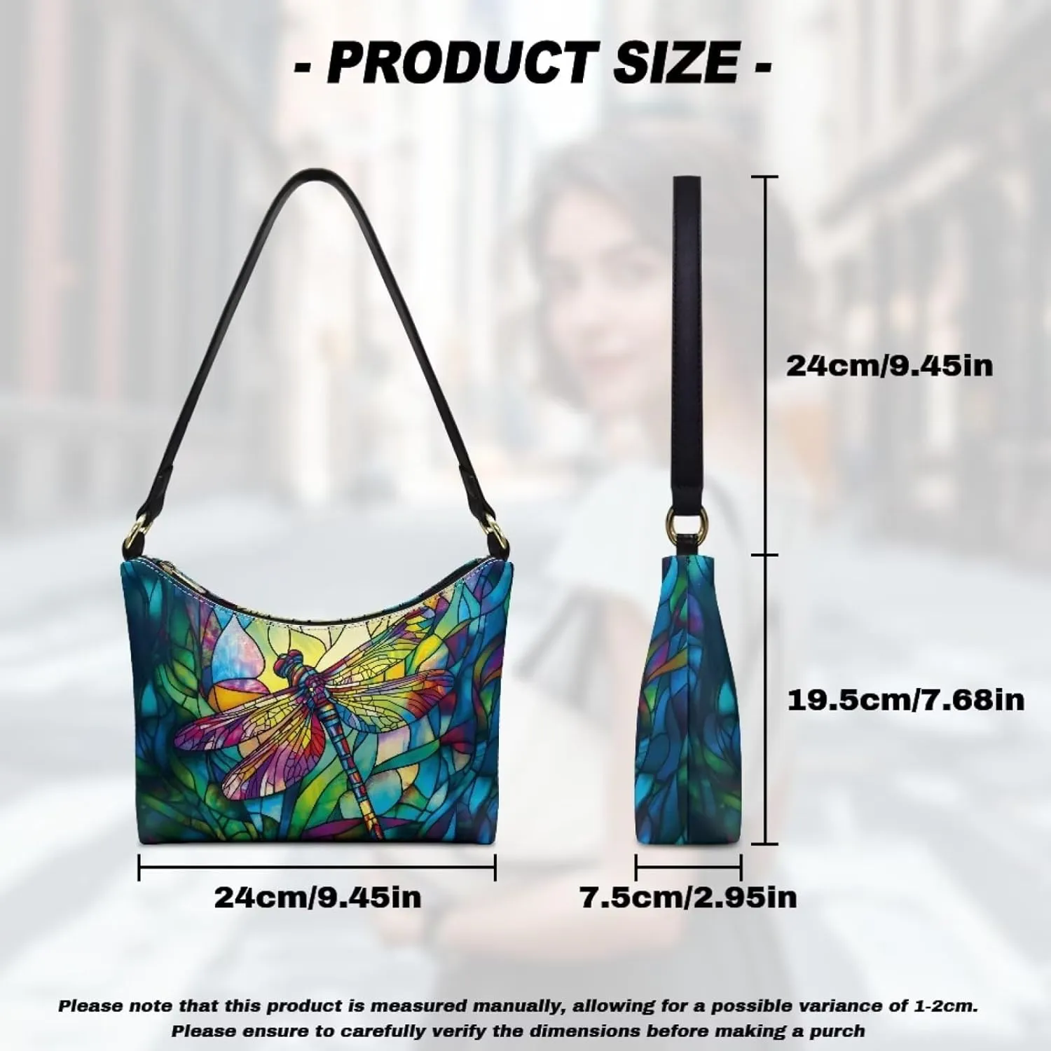 Small Crescent Shoulder Bags Purses for Women Soft Underarm Purse Hobo Tote Handbag