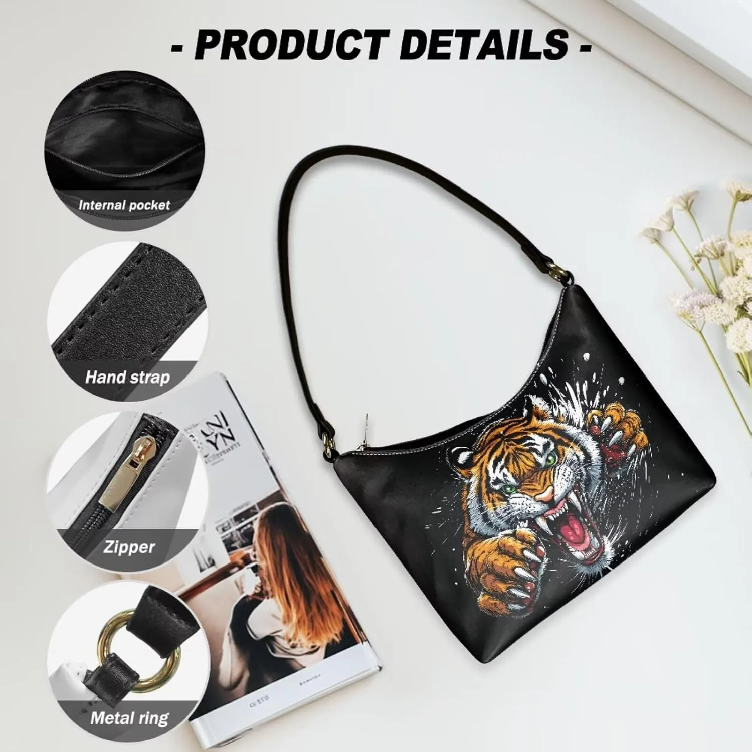 Small Crescent Shoulder Bags Purses for Women Soft Underarm Purse Hobo Tote Handbag