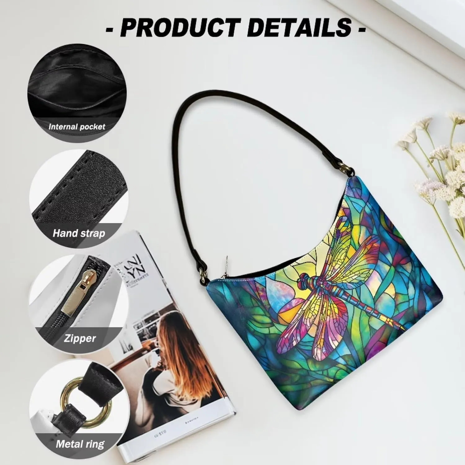 Small Crescent Shoulder Bags Purses for Women Soft Underarm Purse Hobo Tote Handbag