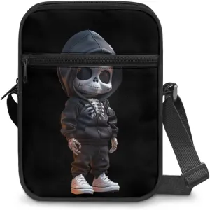 Small Crossbody Shoulder Bags Polyester Satchel Messenger Sling Purse Bag for Women Men
