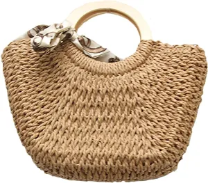 Straw Woven Crossbody Bags Hobo Bags for Summer Fashion Woven Tote Bag Crochet Handbag