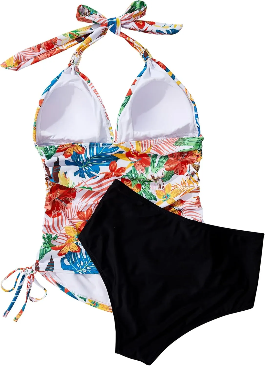 SUUKSESS Women Halter Tankini Bathing Suits Sexy Slimming Tummy Control Swimsuits 2 Pieces
