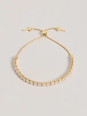 TED BAKER MELRAH CRYSTAL DRAWSTRING BRACELET