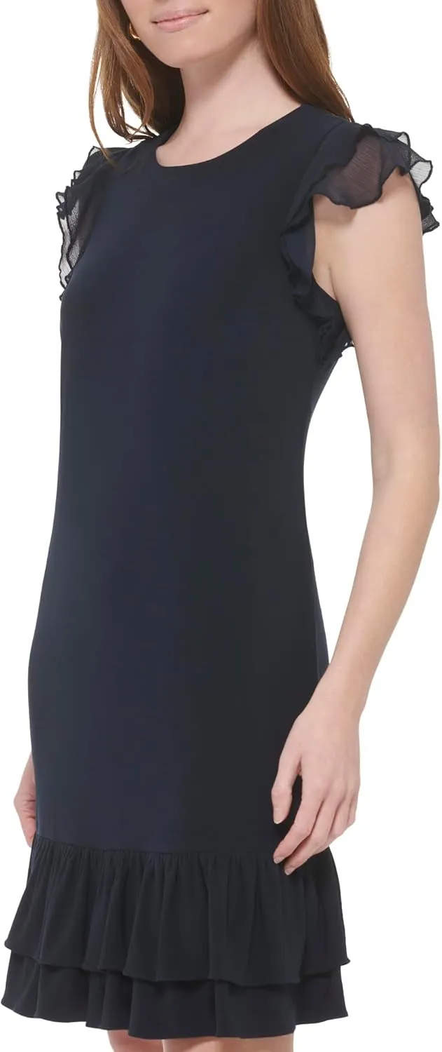 Tommy Hilfiger Women's Short Sleeve Knee-length Shift Jersey