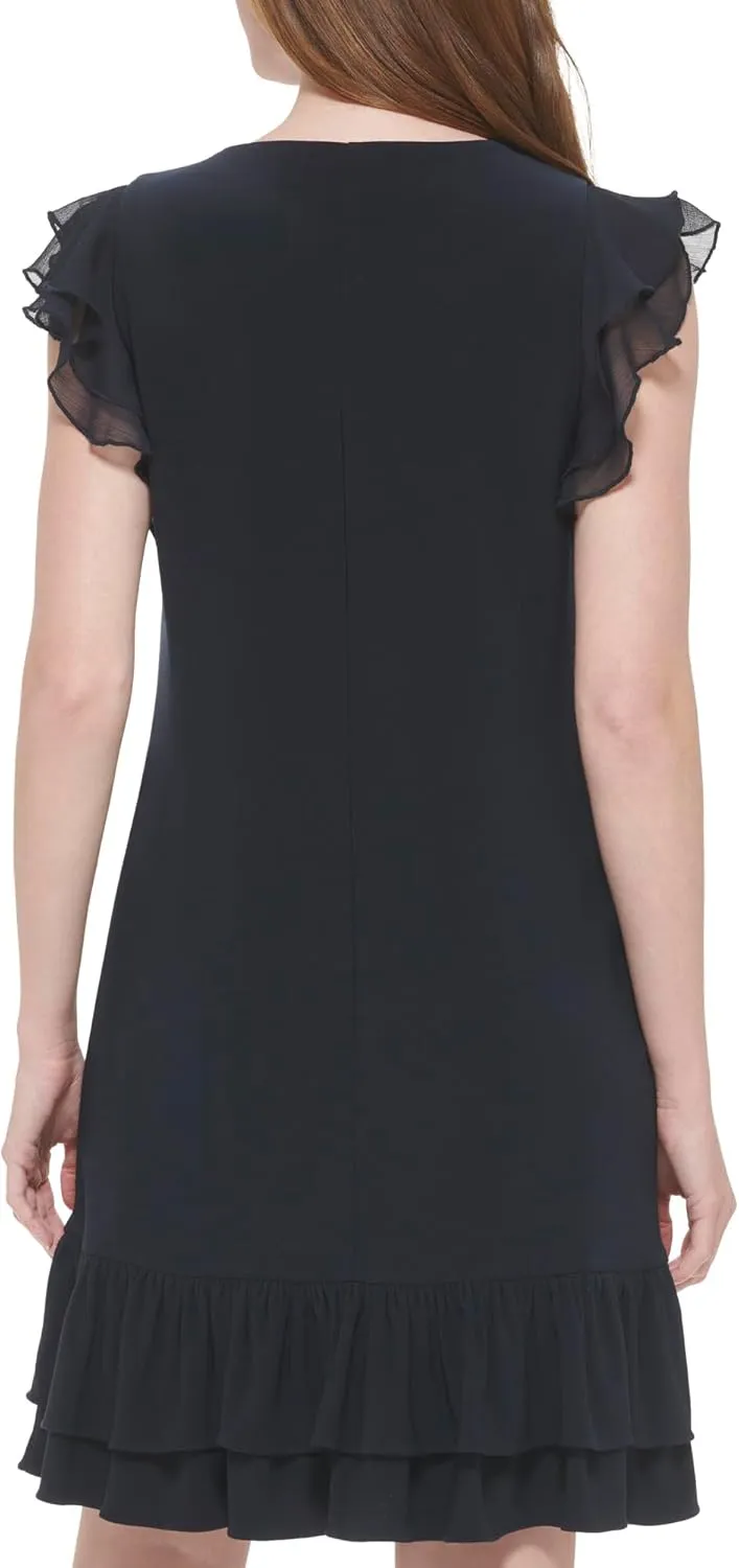 Tommy Hilfiger Women's Short Sleeve Knee-length Shift Jersey