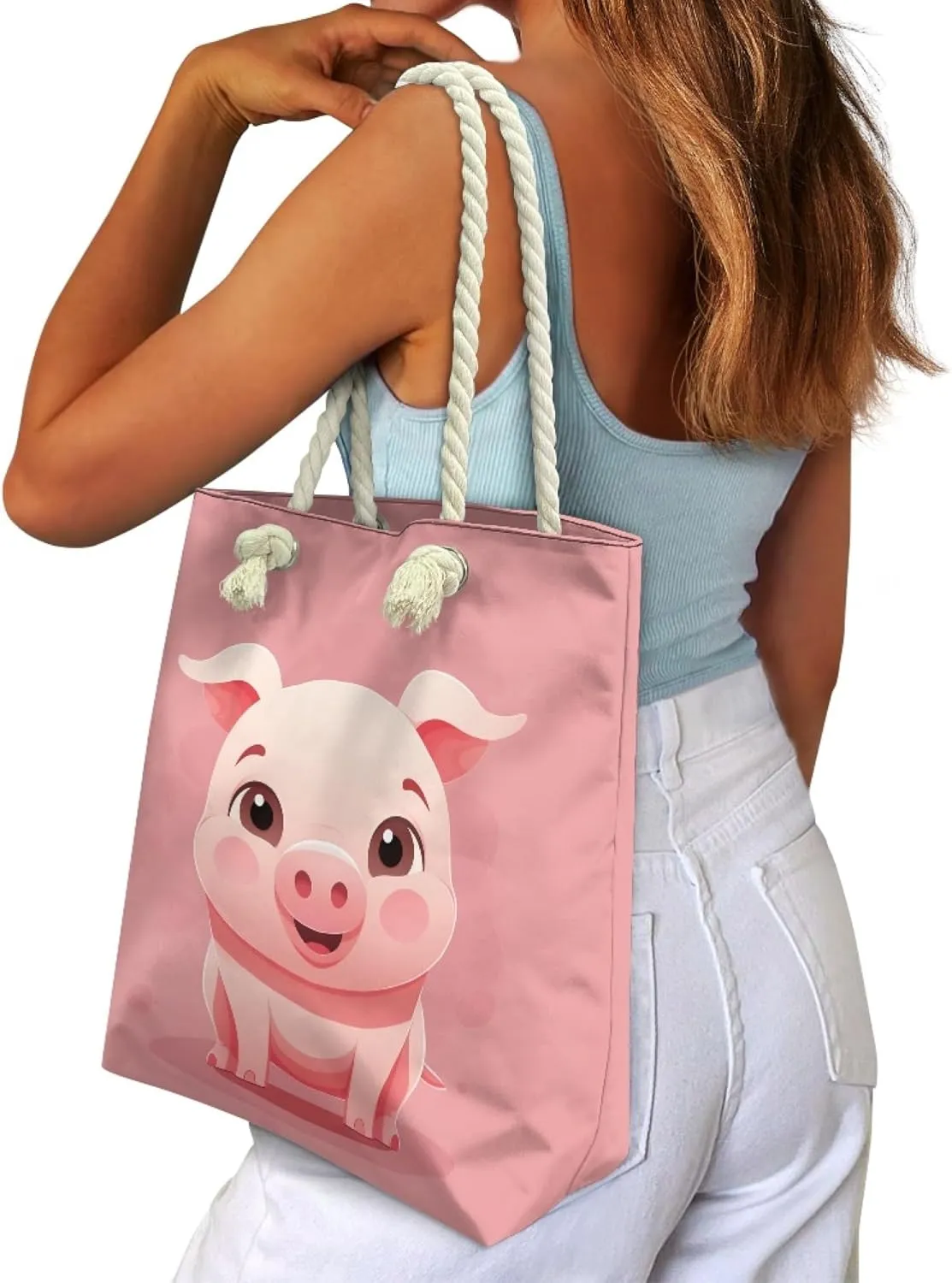 Tote Bags for Women Beach Bag Large Capacity Grocery Bags for Lady Lightweight Handbag