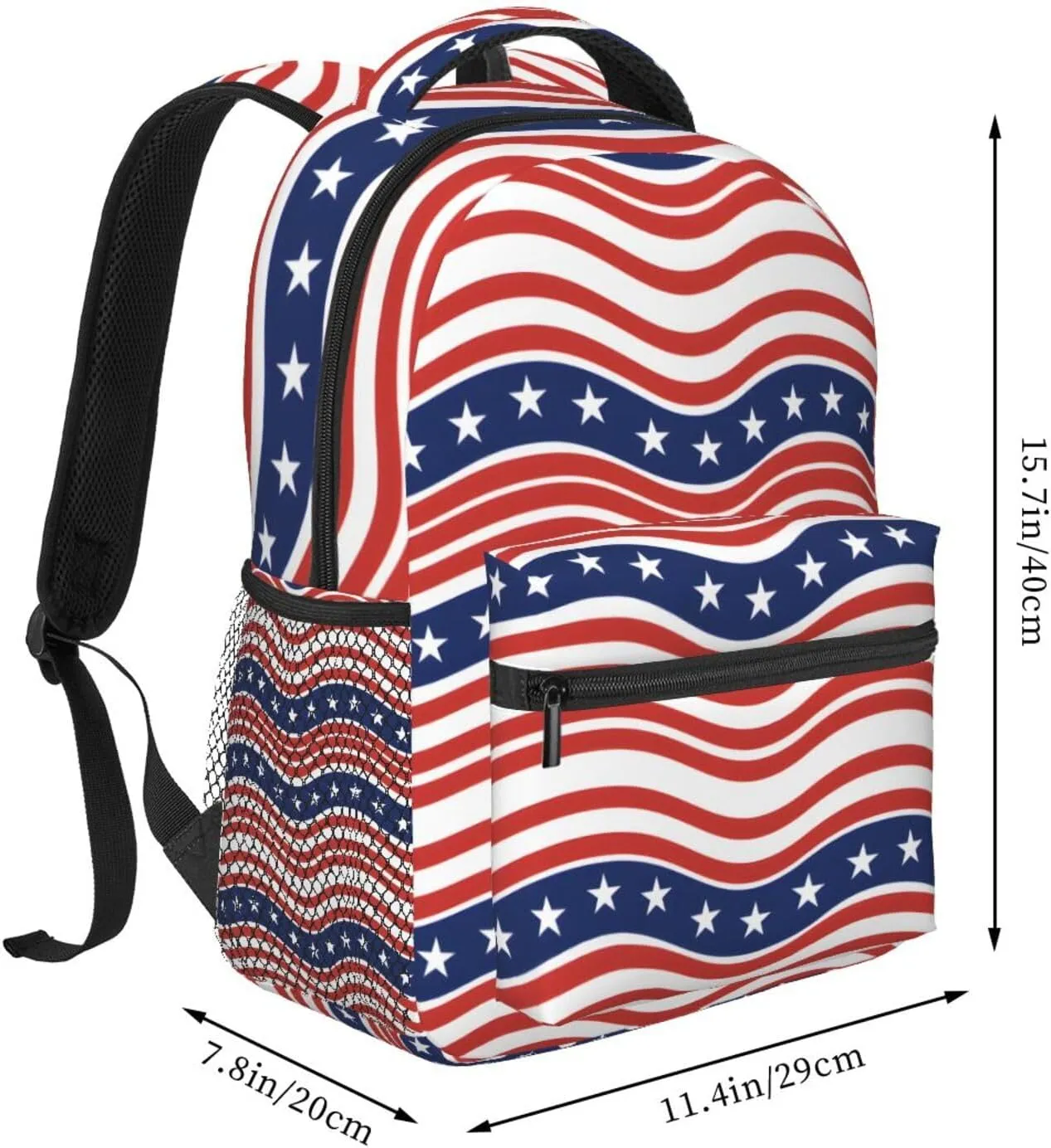 Travel Laptop Backpack for Women Lightweight College Backpack Adjustable Fits 15.6 Inch Laptop Bag Waterproof Computer Bag for Men, Work, Gym - 4th July