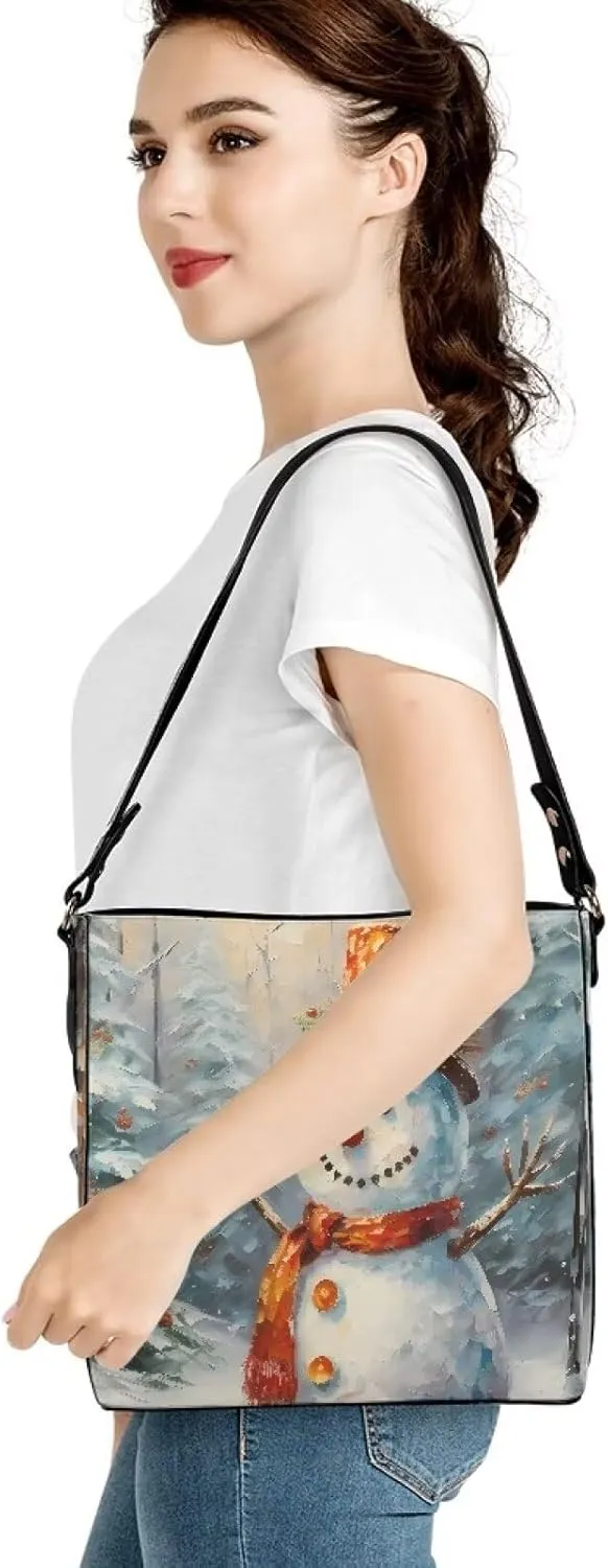 TSOVTHTID Large Crossbody Bucket Bags for Women Hobo Tote Handbag Suitable for Work School Travel Outdoor