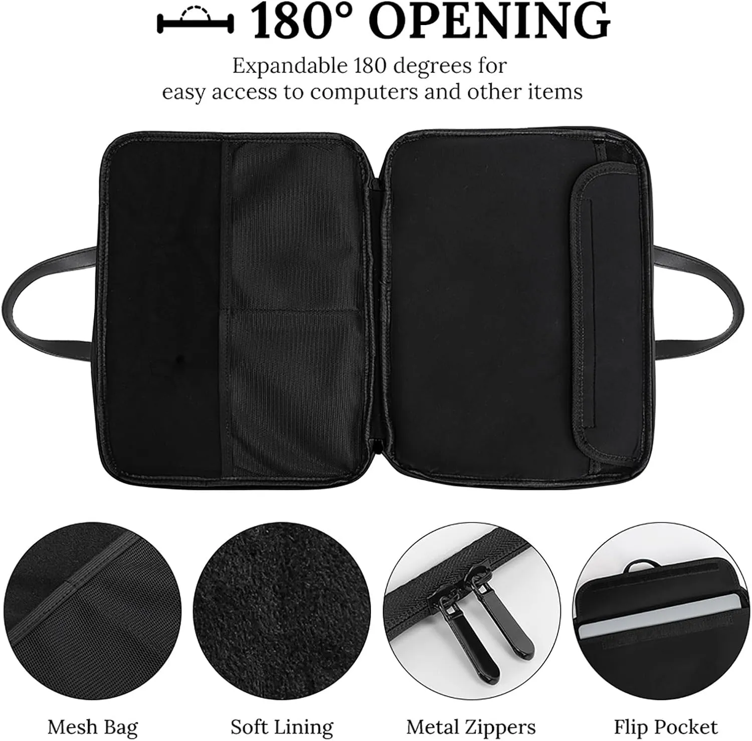 U.S.A Oromo Liberation Front Flag Leather Bag Laptop Case Slim Water Resistant Computer Bags with Handle Briefcase for Work