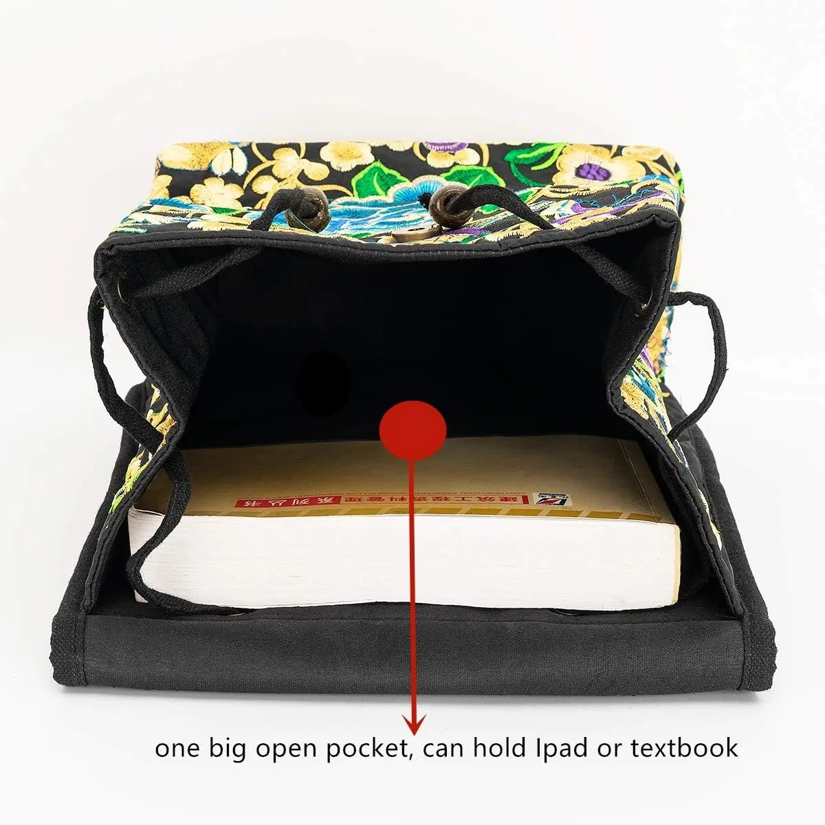 Vintage Embroidered Women Backpacks Boho Backpack Purse Ethnic Travel Shoulder Bag for Women