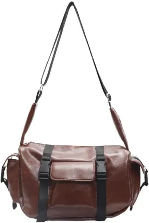 Vintage Large Capacity Crossbody Bag for Women Shoulder Bag Commuter Bag Casual Satchel Purse Shopping Bag 2025