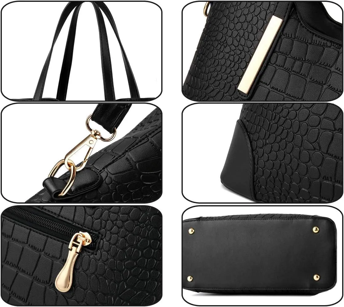 Women Handbags PU Leather Satchel Tote Cross-body Bag Shoulder Bags for Ladies
