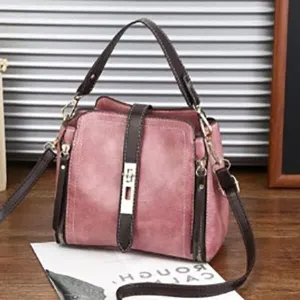 Women Handbags Shoulder Bags, Satchel Tote Bag, PU Leather Bucket Shoulder Bags for Women Solid Color Crossbody Small Handbag Zipper Phone Purse Messenger Bag Pouch ( Color : Darkpink 1 , Size : 21x11