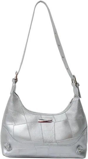 Women PU Leather Shoulder Bags Y2K Vegan Leather Vintage Tote Bags Clutch Purse Tote Hobo Handbags