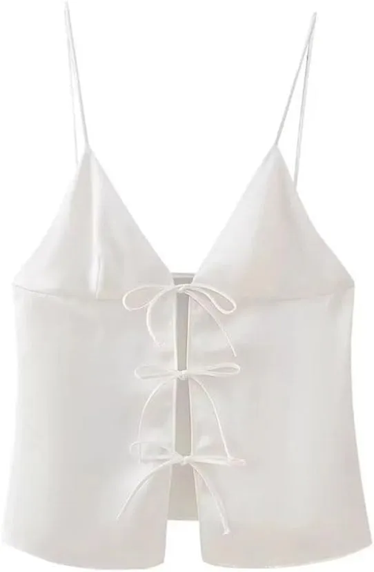Women's Bow Embellished Camisole Top