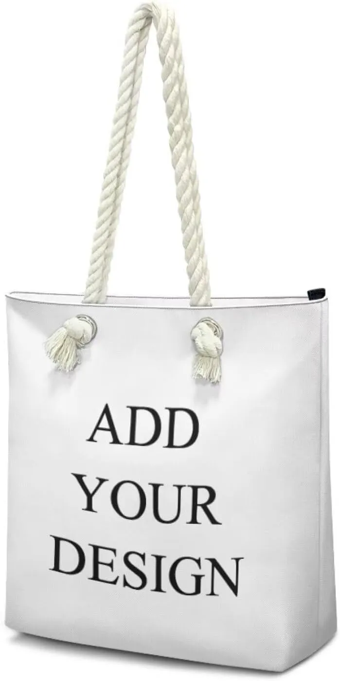 Womens Fashion Tote Bags Soft Crossbody Beach Tote Bags with Zipper for Hawaii Vacation