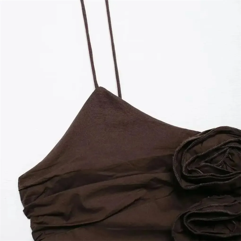Women's Floral Pleated Camisole