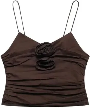 Women's Floral Pleated Camisole