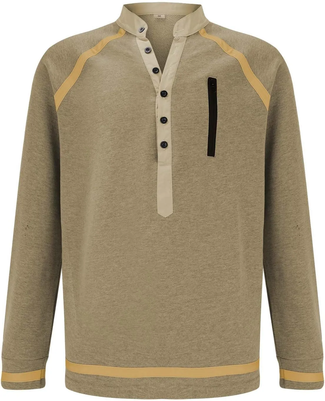 ZYXTIM Men Tactical Shirts Long Sleeve Henley Shirts Lightweight Quick Dry Workout Hunting Sweatshirts Casual Pullover Hoodie